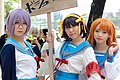 Yuki Nagato, Haruhi Suzumiya and Mikuru Asahina