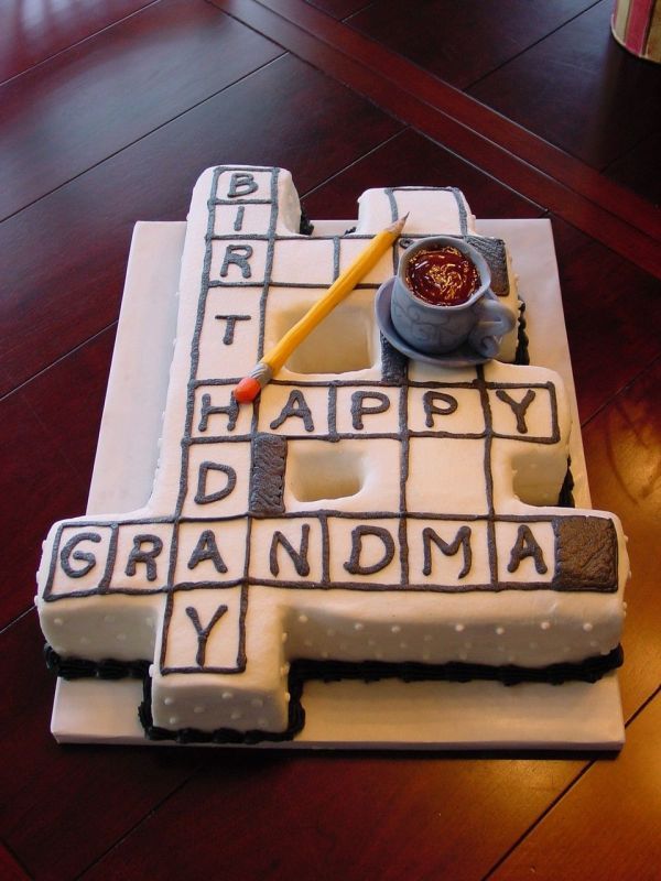 Birthday cake crossword puzzle