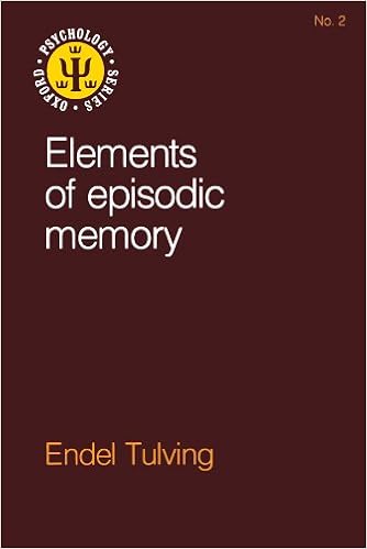 Endel Tulving Elements of Episodic Memory