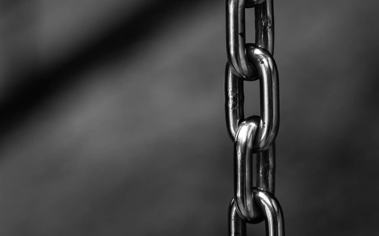a metal chain