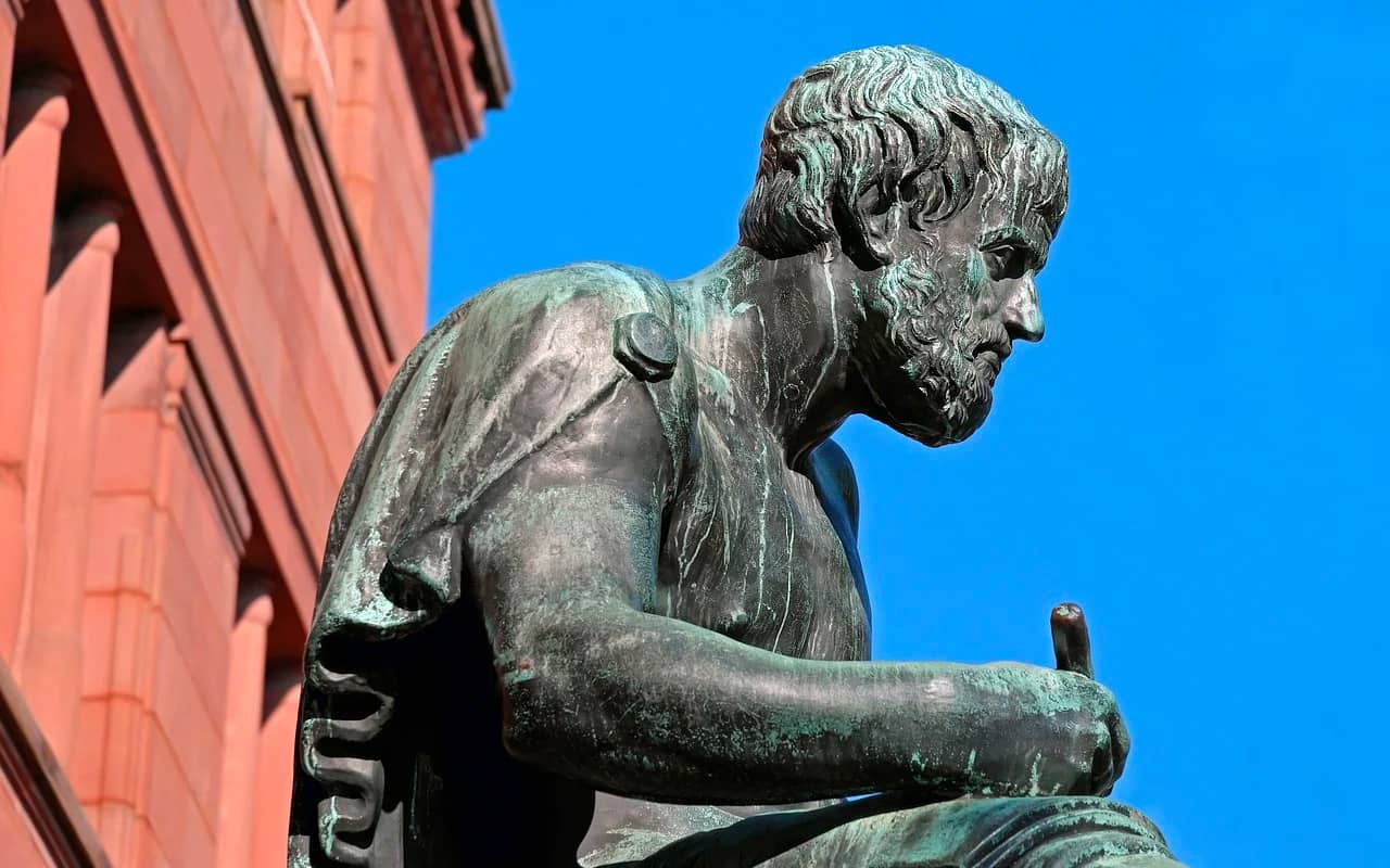 a philosopher sculpture