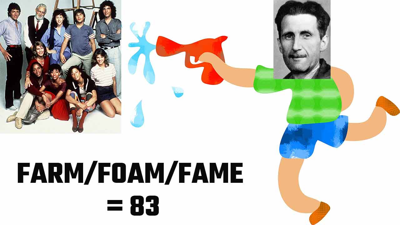 Animal Farm George Orwell Foaming Cast of Fame Mnemonic Example