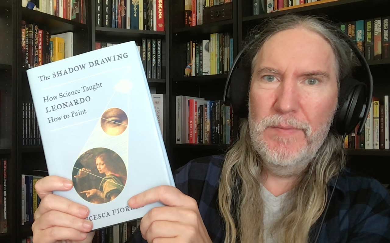 Anthony Metivier with The Shadow Drawing by Francesca Fiorani