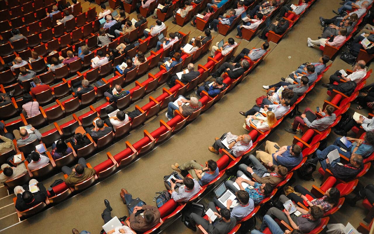 audience in a conference