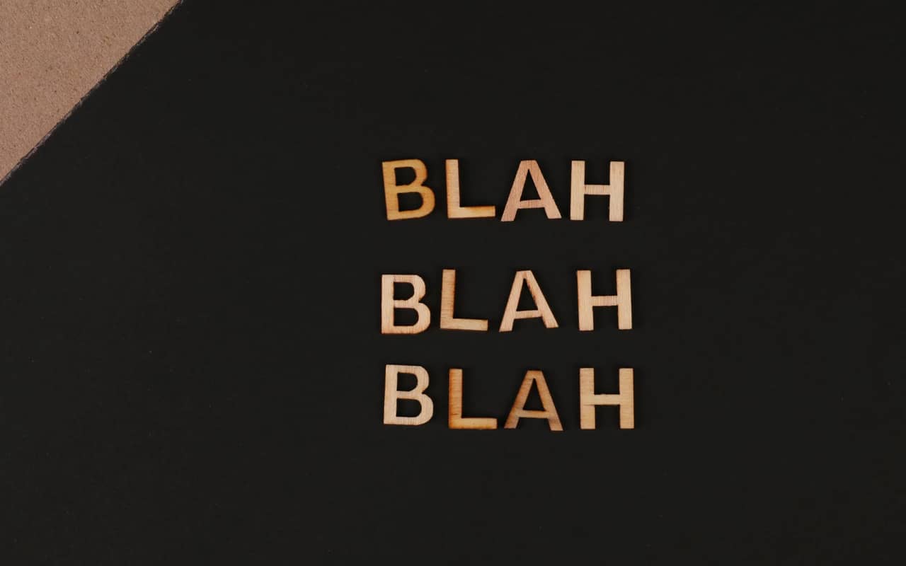 blah blah blah