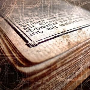 old book in a foreign language