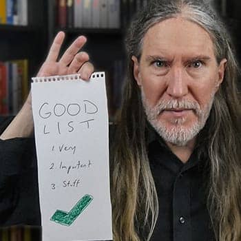 Feature photograph of Anthony Metivier holding a paper list for how to memorize a list tutorial