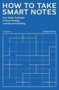 How to Take Smart Notes book cover
