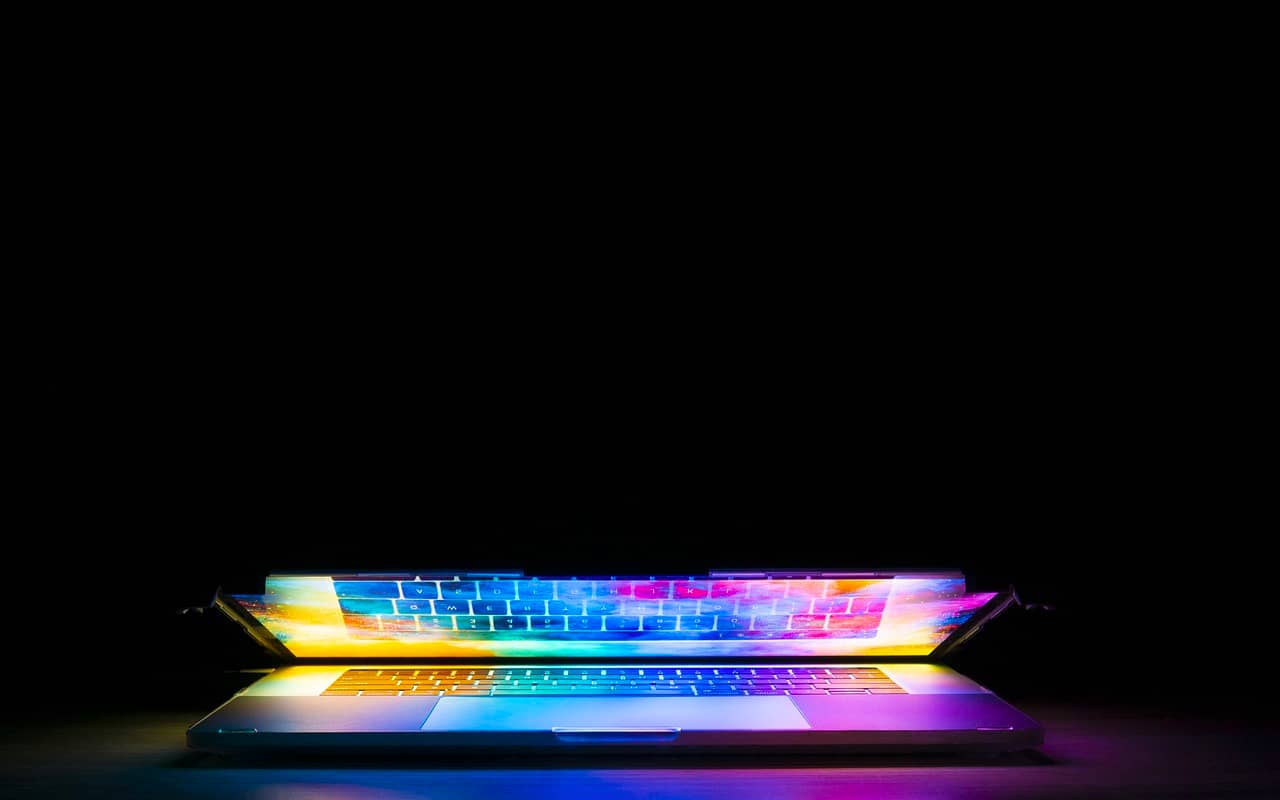 keyboard of a laptop