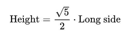 measurement formula related to working with a dodecahedron in a Memory Palace for math