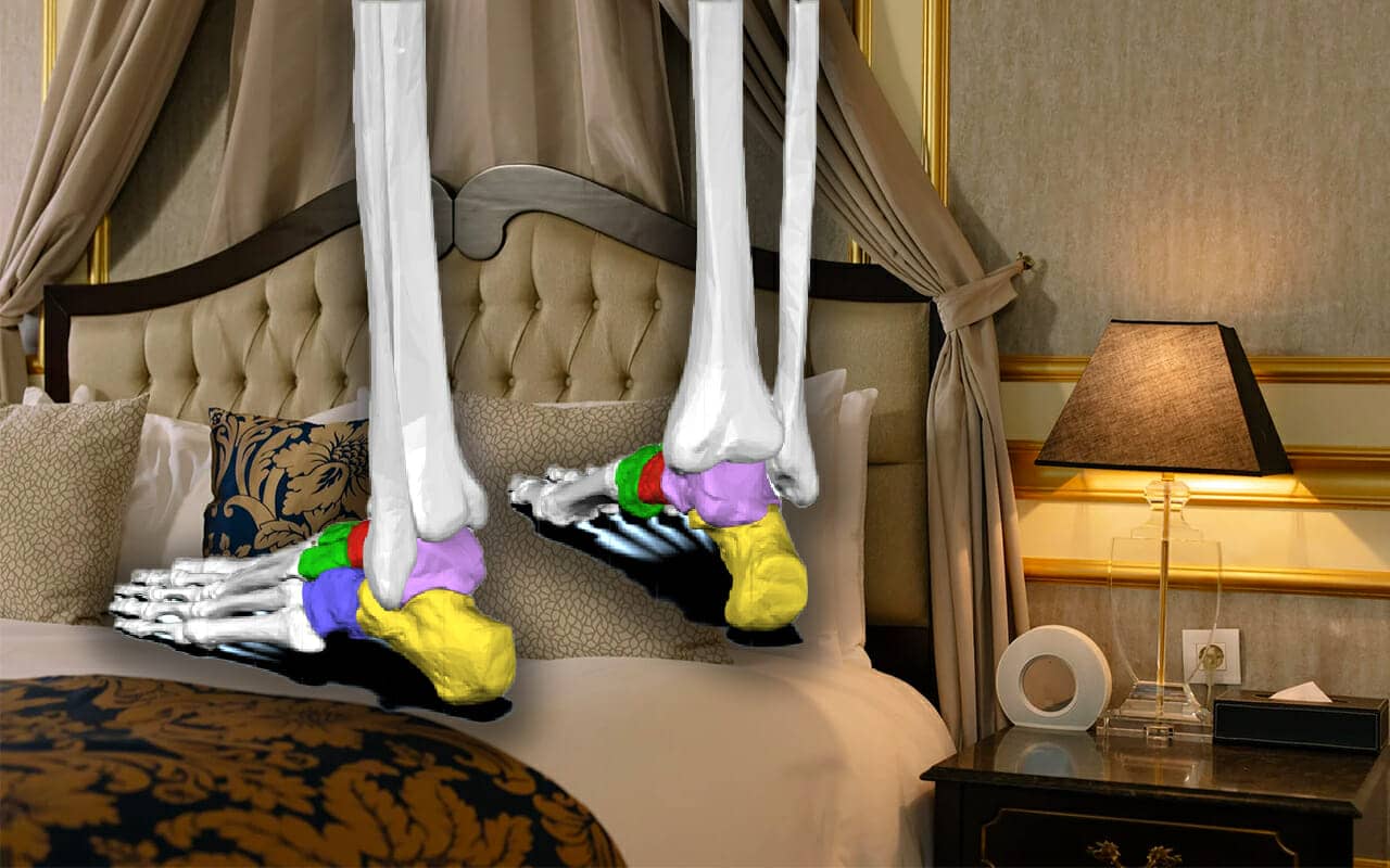 Mnemonic for tarsals Memory Palace example