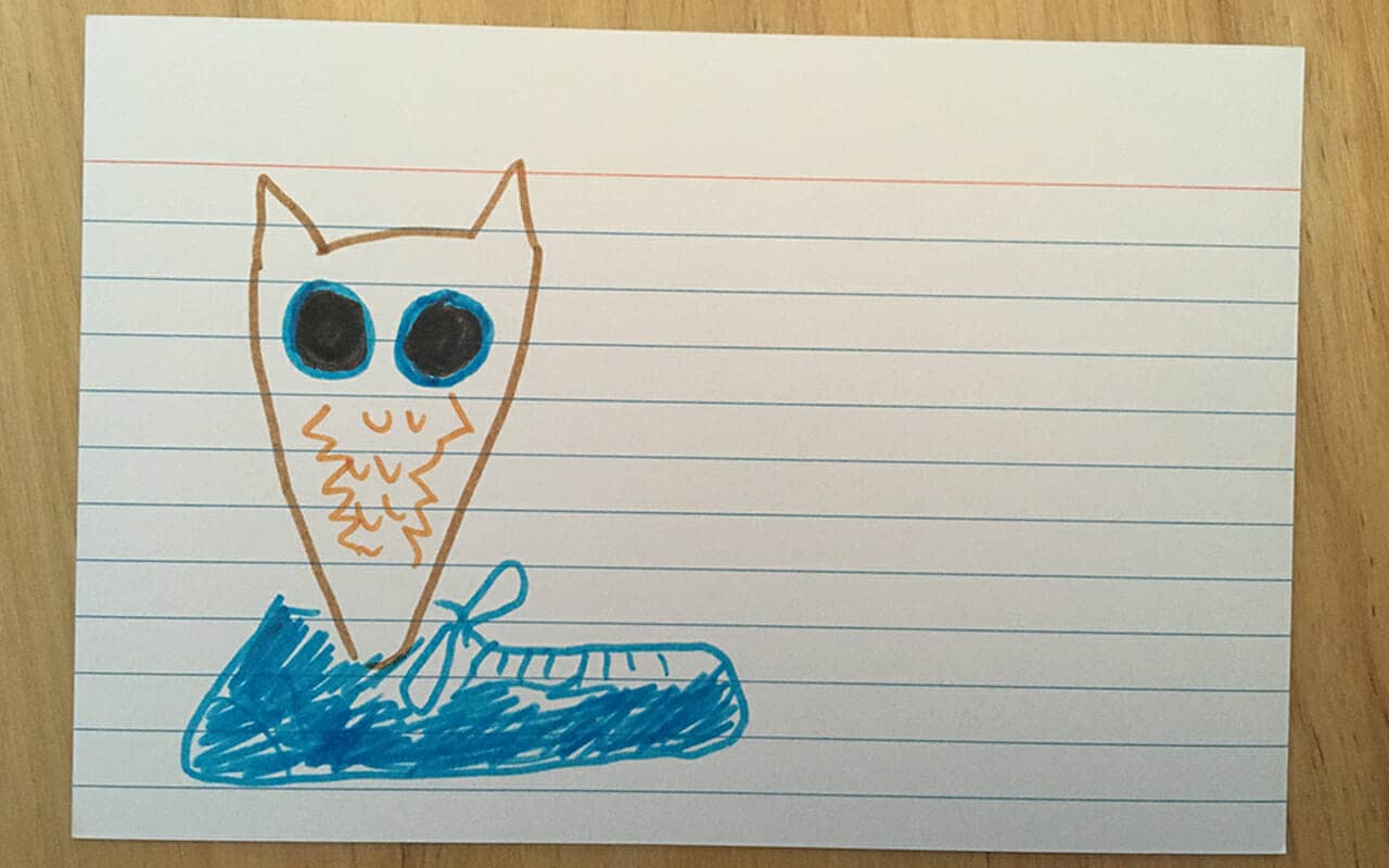 optimized flashcard for learning la chouette in French