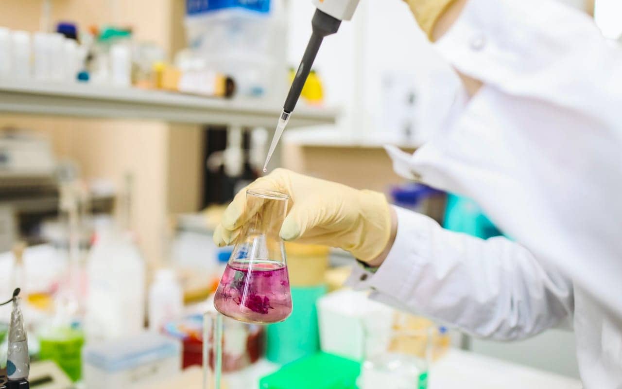 scientist is doing research in a lab