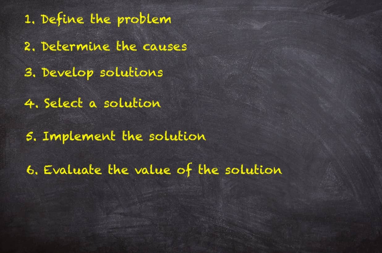 simple problem solving chart