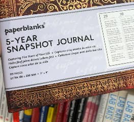 Original image of a 5 year snapshot journal