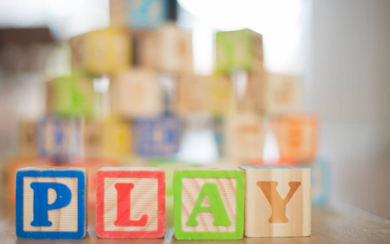 wooden play blocks