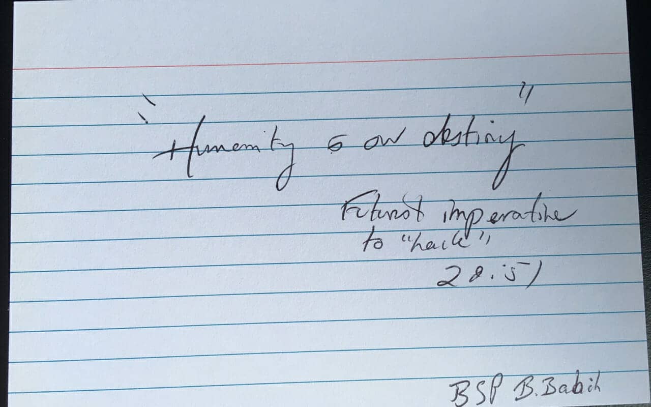 Zettelkasten example of a quote drawn from a podcast