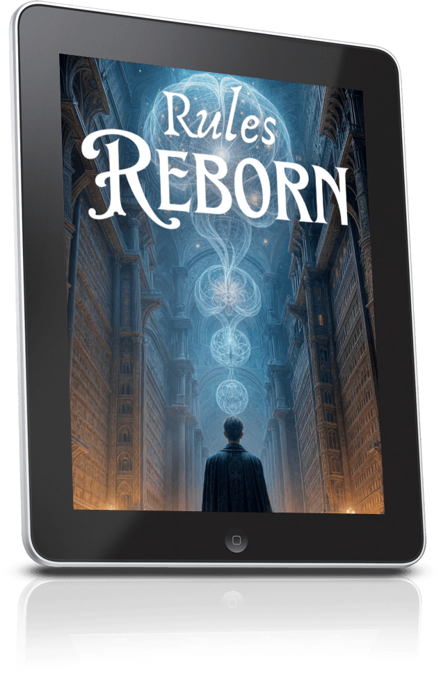 Rules Reborn book cover by Jacobus Publicius Adaptation by Anthony Metivier